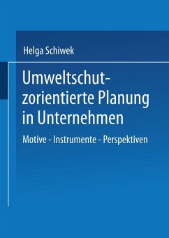 Cover Umweltschutzorientierte Planung in Unternehmen
