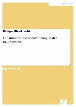 Die moderne Personalführung in der Bauindustrie (eBook, PDF) - Kleinknecht, Rüdiger