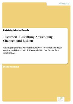 Telearbeit - Gestaltung, Anwendung, Chancen und Risiken (eBook, PDF) - Busch, Patricia-Maria