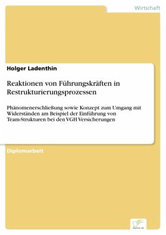 Reaktionen von Führungskräften in Restrukturierungsprozessen (eBook, PDF) - Ladenthin, Holger