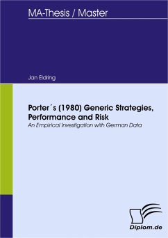 Porter´s (1980) Generic Strategies, Performance and Risk (eBook, PDF) - Eldring, Jan