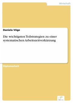 Die wichtigsten Teilstrategien zu einer systematischen Arbeitszeitverkürzung (eBook, PDF) - Vöge, Daniela