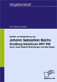 Studien zur Bearbeitung von Johann Sebastian Bachs Goldberg-Variationen BWV 988 durch Josef Gabriel Rheinberger und Max Reger (eBook, PDF)