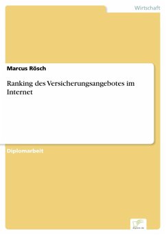 Ranking des Versicherungsangebotes im Internet (eBook, PDF) - Rösch, Marcus