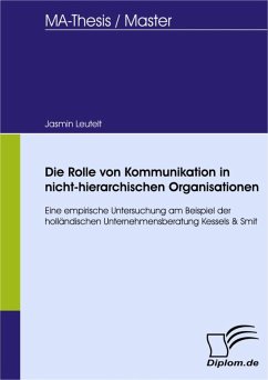 Die Rolle von Kommunikation in nicht-hierarchischen Organisationen (eBook, PDF) - Leutelt, Jasmin