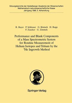 Performance and Blank Components of a Mass Spectrometric System for Routine Measurement of Helium Isotopes and Tritium by the 3He Ingrowth Method - Bayer, Reinhold;Schlosser, Peter;Bönisch, Gerhard