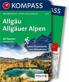 Kompass Wanderführer Allgäu, Allgäuer Alpen, m. 1 Karte - Mayr, Herbert