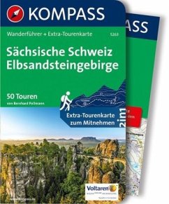 Cover Kompass Wanderführer Sächsische Schweiz, Elbsandsteingebirge, m.1 Karte