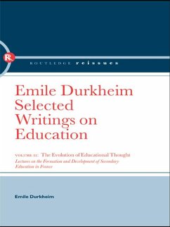 The Evolution of Educational Thought (eBook, PDF) - Durkheim, Emile