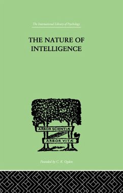 The Nature of Intelligence (eBook, ePUB) - Thurstone, L. L