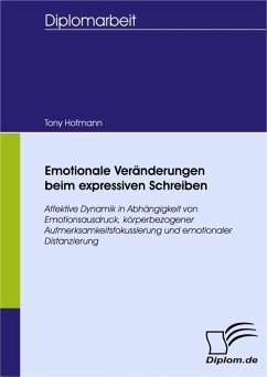 Emotionale Veränderungen beim expressiven Schreiben (eBook, PDF) - Hofmann, Tony