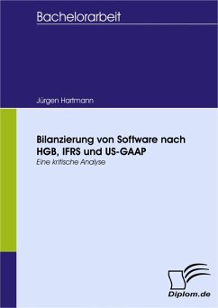 Bilanzierung von Software nach HGB, IFRS und US-GAAP (eBook, PDF) - Hartmann, Jürgen