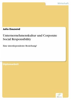 Unternernehmenskultur und Corporate Social Responsibility (eBook, PDF) - Dausend, Julia