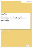 Human Resource Management in nachhaltigen Unternehmen (sustainable businesses) (eBook, PDF)