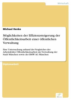 Möglichkeiten der Effizienzsteigerung der Öffentlichkeitsarbeit einer öffentlichen Verwaltung (eBook, PDF) - Henke, Michael