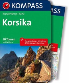 Cover Kompass Wanderführer Korsika, m. Karte