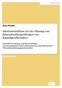 Informationsflüsse bei der Planung von Jahresabschlussprüfungen von Kapitalgesellschaften (eBook, PDF) - Parthe, Jens