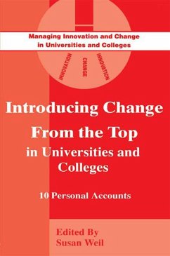 Introducing Change from the Top in Universities and Colleges (eBook, ePUB)