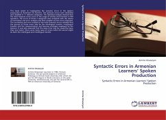 Syntactic Errors in Armenian Learners¿ Spoken Production