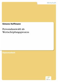 Personalauswahl als Wertschöpfungsprozess (eBook, PDF) - Hoffmann, Simone