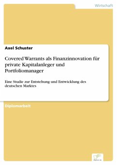 Covered Warrants als Finanzinnovation für private Kapitalanleger und Portfoliomanager (eBook, PDF) - Schuster, Axel