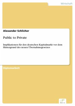 Public to Private (eBook, PDF) - Schlicher, Alexander