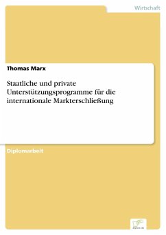 Staatliche und private Unterstützungsprogramme für die internationale Markterschließung (eBook, PDF) - Marx, Thomas