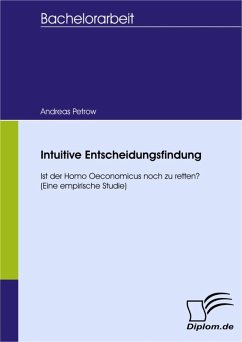 Intuitive Entscheidungsfindung (eBook, PDF) - Petrow, Andreas