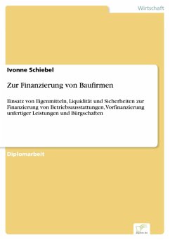 Zur Finanzierung von Baufirmen (eBook, PDF) - Schiebel, Ivonne