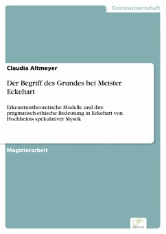 Der Begriff des Grundes bei Meister Eckehart (eBook, PDF) - Altmeyer, Claudia