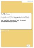 Growth- und Value-Strategie in Deutschland (eBook, PDF) Growth- und Value-Strategie in Deutschland (eBook, PDF)