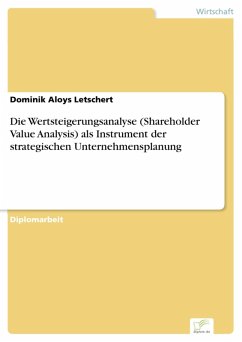 Die Wertsteigerungsanalyse (Shareholder Value Analysis) als Instrument der strategischen Unternehmensplanung (eBook, PDF) - Letschert, Dominik Aloys