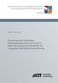 Entwicklung eines maskenlosen Fotolithographiesystems zum Einsatz im Rapid Prototyping in der Mikrofluidik und zur gezielten Oberflächenfunktionalisierung