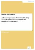 Anforderungen eines Mittelstands-Ratings an das Management von kleinen und mittleren Unternehmen (eBook, PDF)