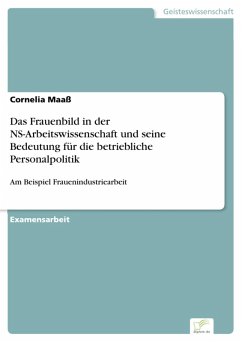 Cover Das Frauenbild in der NS-Arbeitswissenschaft und seine Bedeutung für die betriebliche Personalpolitik (eBook, PDF)
