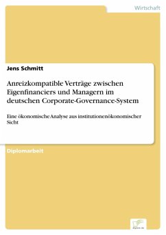 Anreizkompatible Verträge zwischen Eigenfinanciers und Managern im deutschen Corporate-Governance-System (eBook, PDF) - Schmitt, Jens