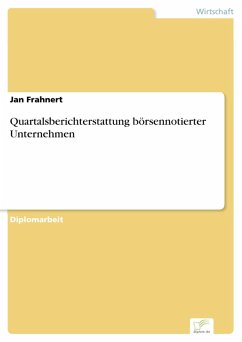 Quartalsberichterstattung börsennotierter Unternehmen (eBook, PDF) - Frahnert, Jan