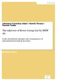 The takeover of Rover Group Ltd. by BMW AG (eBook, PDF)