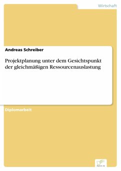 Projektplanung unter dem Gesichtspunkt der gleichmäßigen Ressourcenauslastung (eBook, PDF) - Schreiber, Andreas