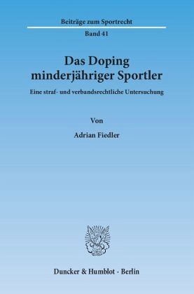 Das Doping minderjähriger Sportler Das Doping minderjähriger Sportler
