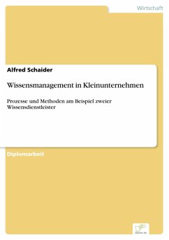 Wissensmanagement in Kleinunternehmen (eBook, PDF) - Schaider, Alfred