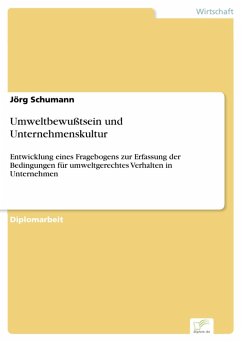 Umweltbewußtsein und Unternehmenskultur (eBook, PDF) - Schumann, Jörg