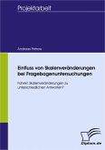 Einfluss von Skalenveränderungen bei Fragebogenuntersuchungen (eBook, PDF)