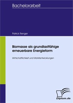 Biomasse als grundlastfähige erneuerbare Energieform (eBook, PDF) - Renger, Patrick