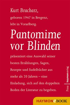 Pantomime vor Blinden (eBook, ePUB) - Bracharz, Kurt