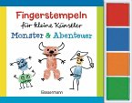 Fingerstempeln für kleine Künstler-Set - Monster und Abenteuer Fingerstempeln für kleine Künstler-Set - Monster und Abenteuer
