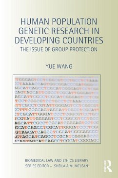Human Population Genetic Research in Developing Countries (eBook, ePUB) - Wang, Yue