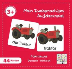 Cover Mein Zweisprachiges Aufdeckspiel, Fahrzeuge, Türkisch (Kinderspiel)