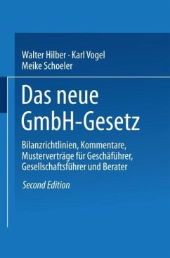 Das GmbH-Gesetz - Hilber, Walter; Vogel, Karl; Schoeler, Meike