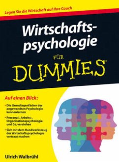 Wirtschaftspsychologie für Dummies - Walbrühl, Ulrich